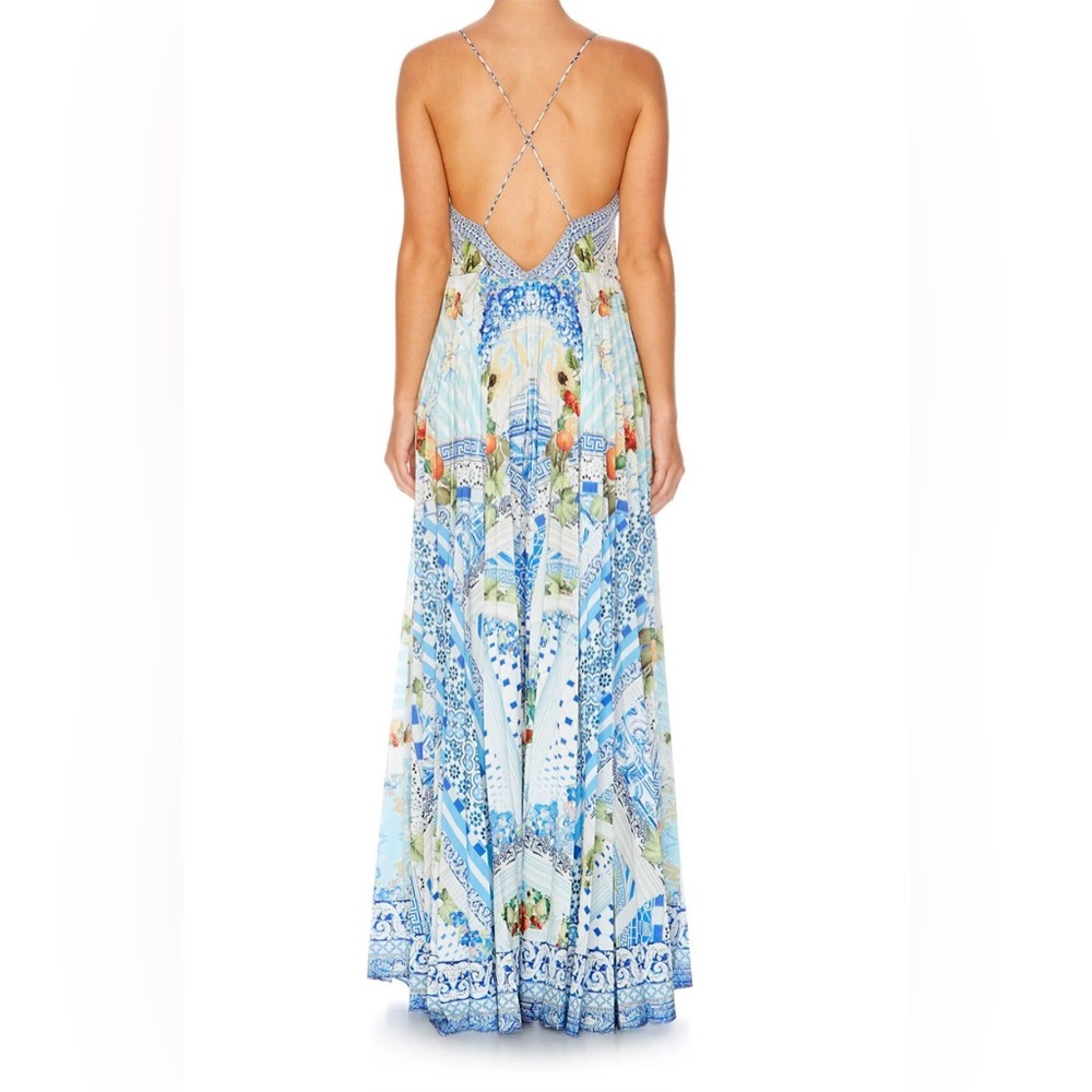 Camilla pleated slip dress open back - Picture 9 of 10